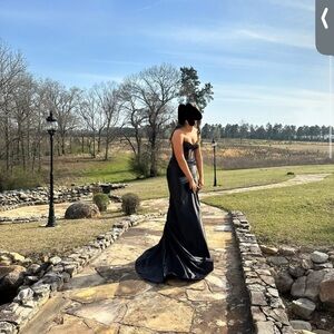 Sherri Hill Elegant Black Prom Dress